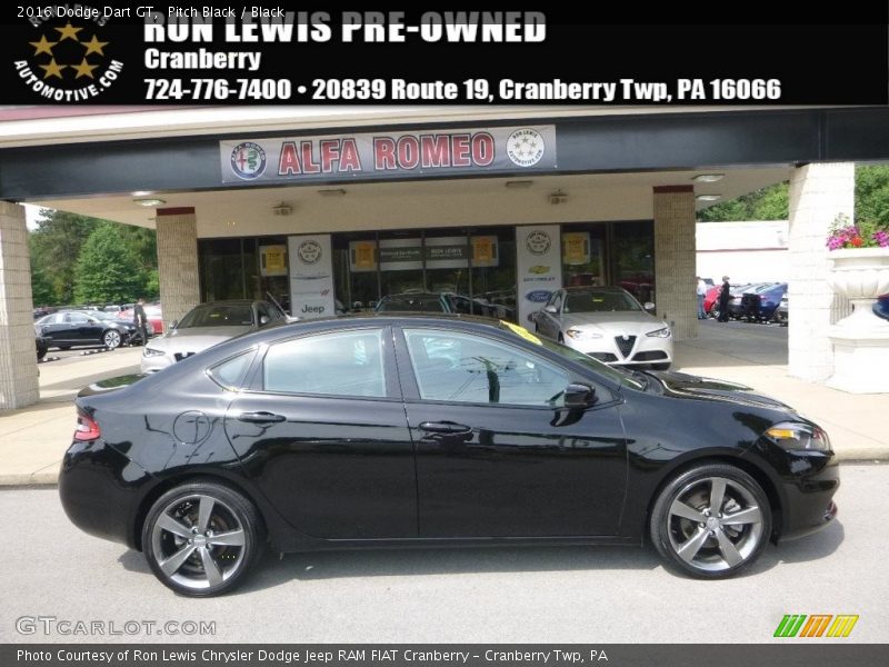 Pitch Black / Black 2016 Dodge Dart GT