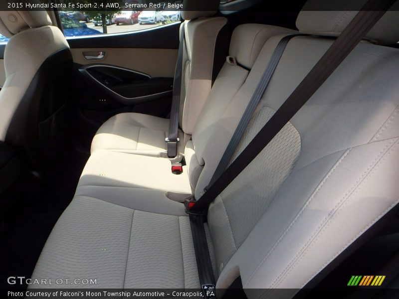 Serrano Red / Beige 2015 Hyundai Santa Fe Sport 2.4 AWD