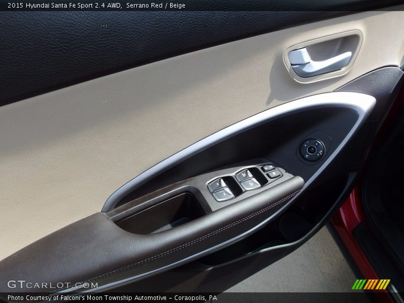 Serrano Red / Beige 2015 Hyundai Santa Fe Sport 2.4 AWD