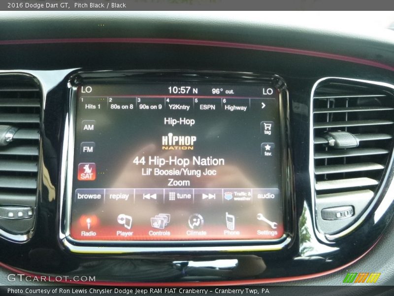 Pitch Black / Black 2016 Dodge Dart GT