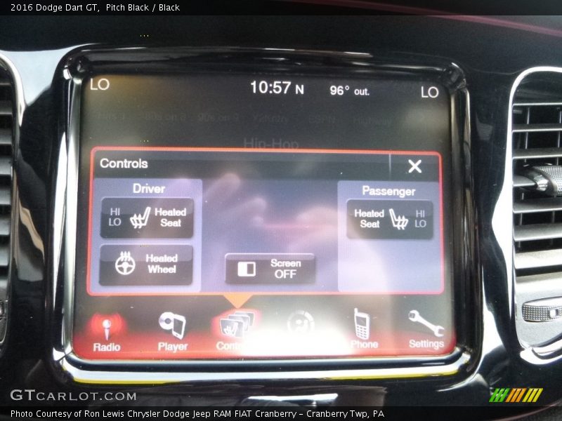 Pitch Black / Black 2016 Dodge Dart GT