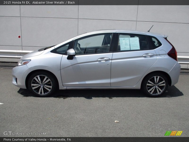 Alabaster Silver Metallic / Black 2015 Honda Fit EX