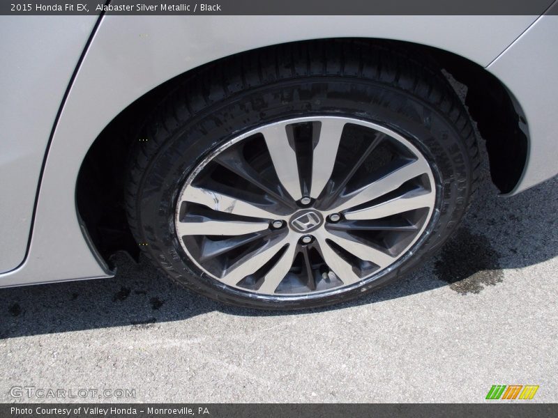 Alabaster Silver Metallic / Black 2015 Honda Fit EX