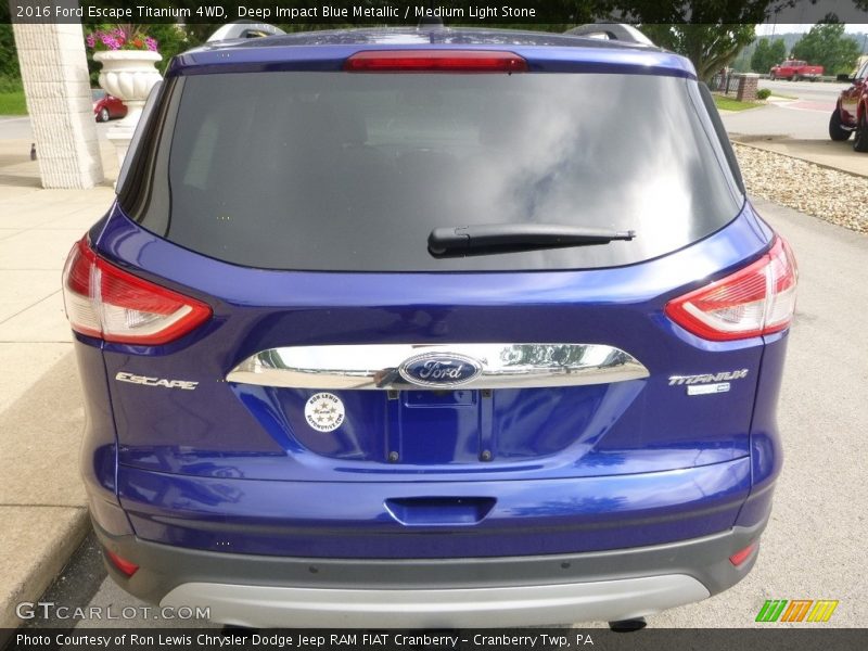 Deep Impact Blue Metallic / Medium Light Stone 2016 Ford Escape Titanium 4WD