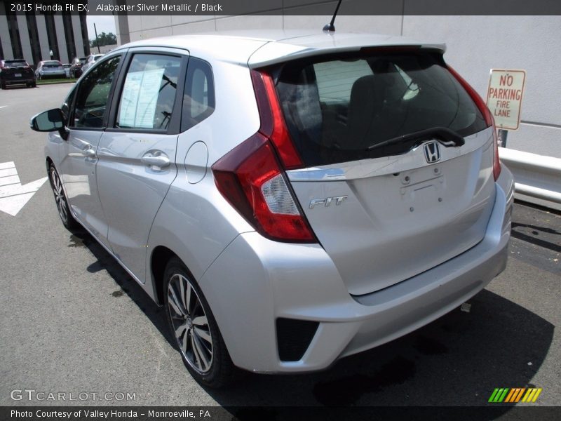 Alabaster Silver Metallic / Black 2015 Honda Fit EX