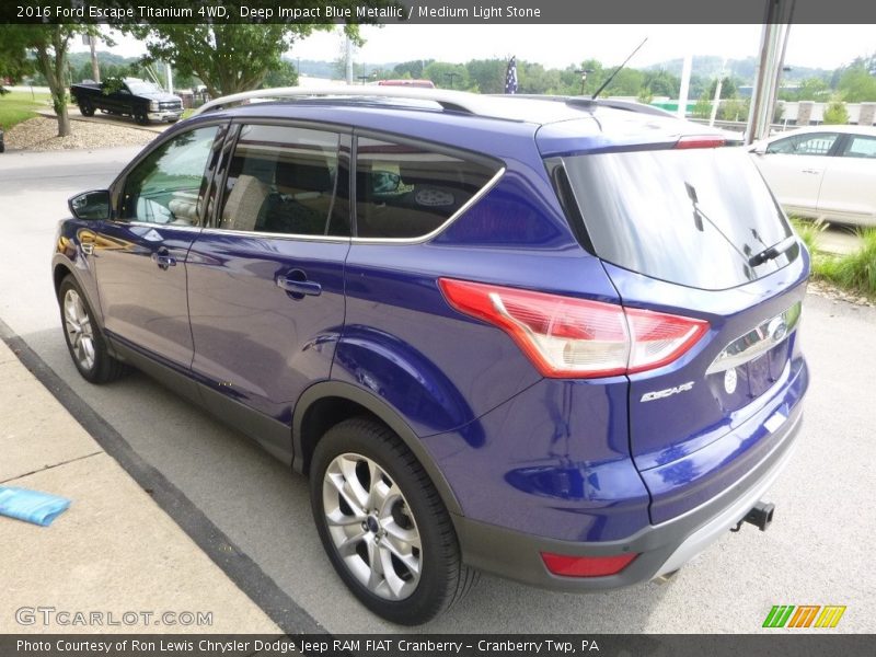 Deep Impact Blue Metallic / Medium Light Stone 2016 Ford Escape Titanium 4WD