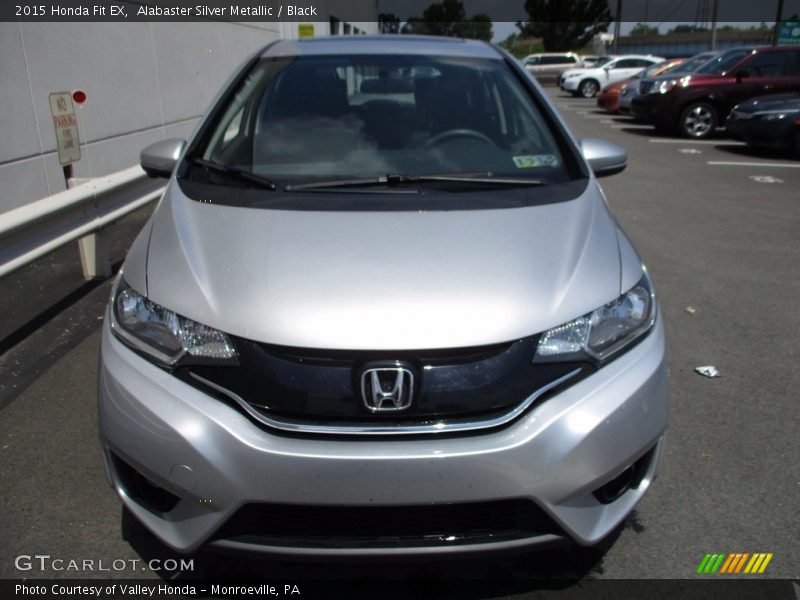 Alabaster Silver Metallic / Black 2015 Honda Fit EX