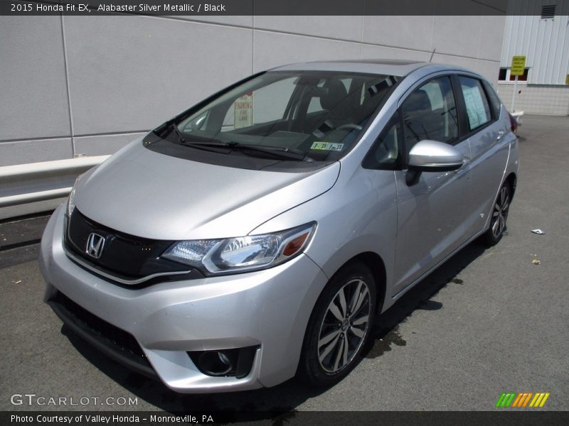 Alabaster Silver Metallic / Black 2015 Honda Fit EX