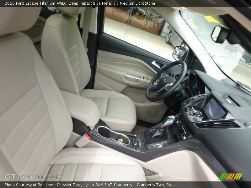Deep Impact Blue Metallic / Medium Light Stone 2016 Ford Escape Titanium 4WD