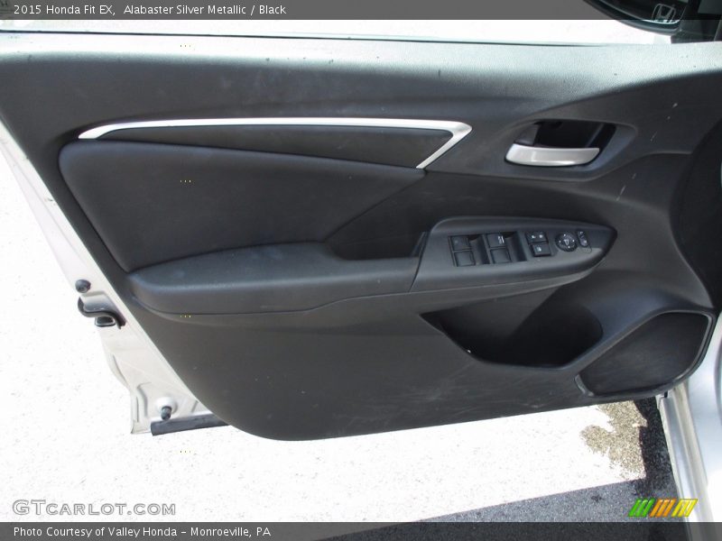 Alabaster Silver Metallic / Black 2015 Honda Fit EX