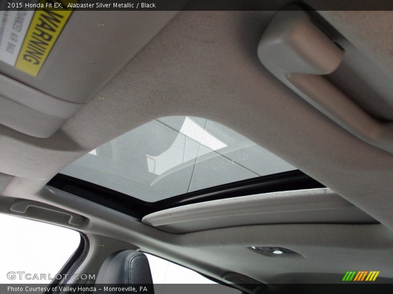 Alabaster Silver Metallic / Black 2015 Honda Fit EX