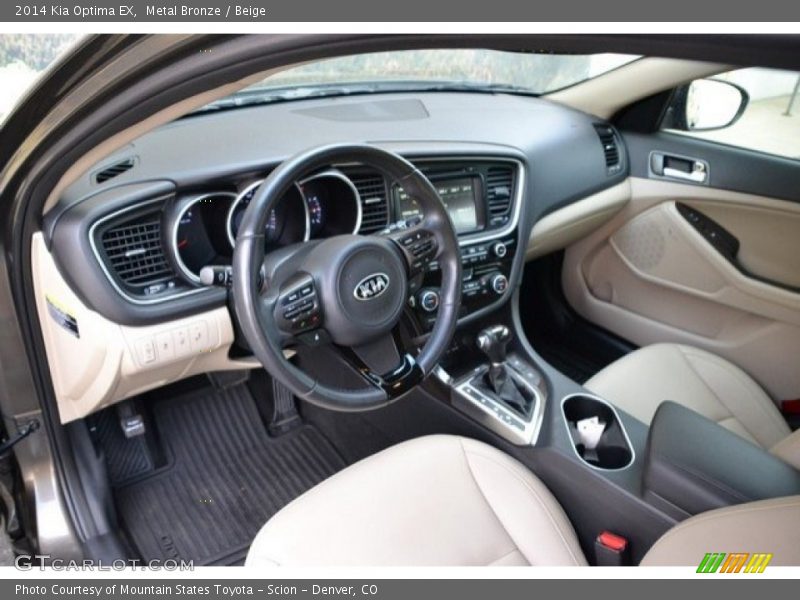 Metal Bronze / Beige 2014 Kia Optima EX