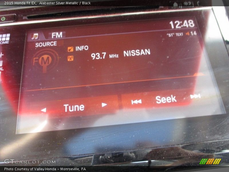 Alabaster Silver Metallic / Black 2015 Honda Fit EX