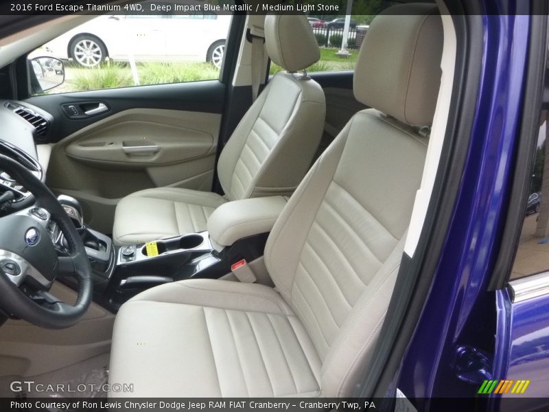 Deep Impact Blue Metallic / Medium Light Stone 2016 Ford Escape Titanium 4WD