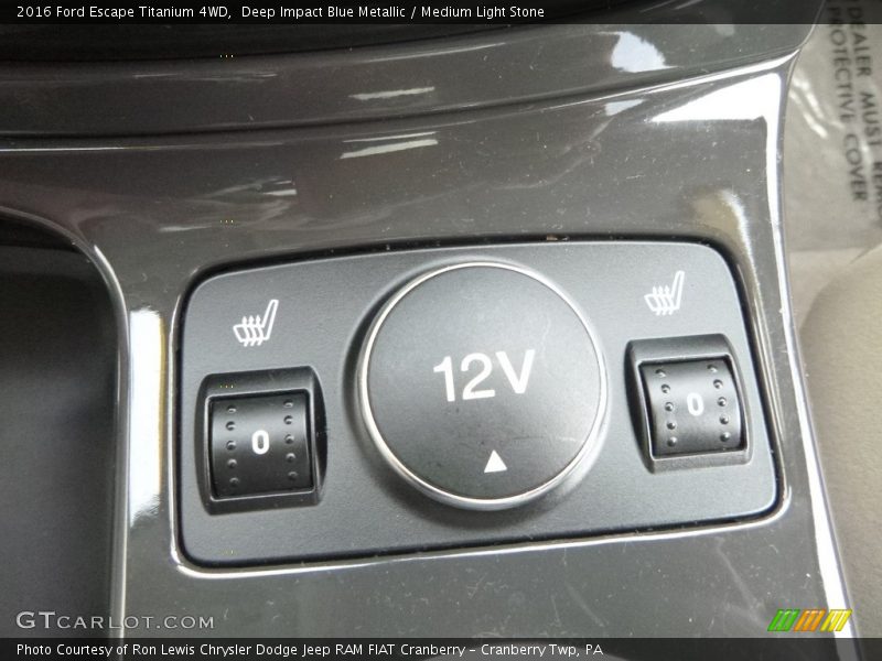 Deep Impact Blue Metallic / Medium Light Stone 2016 Ford Escape Titanium 4WD