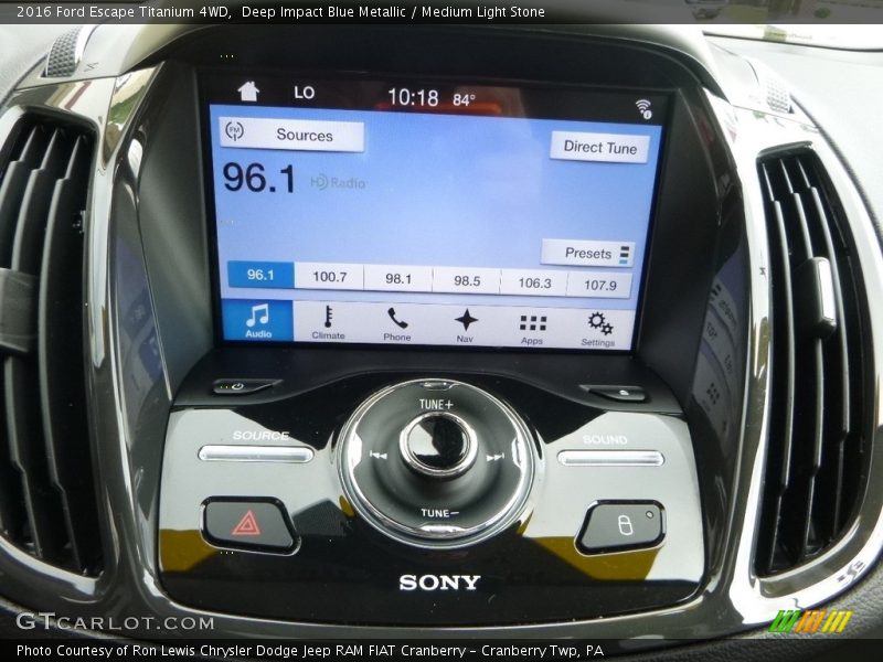 Deep Impact Blue Metallic / Medium Light Stone 2016 Ford Escape Titanium 4WD