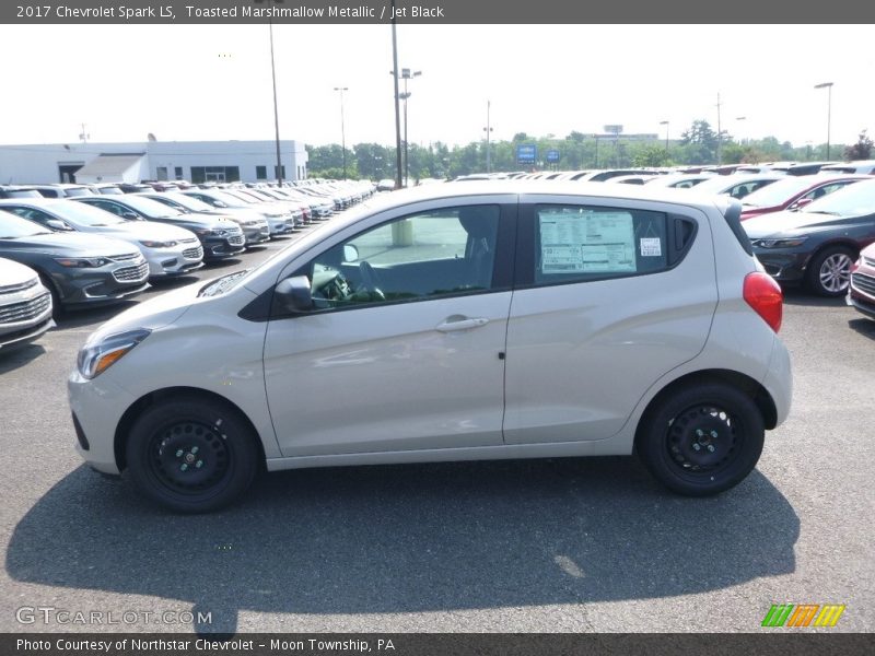 Toasted Marshmallow Metallic / Jet Black 2017 Chevrolet Spark LS