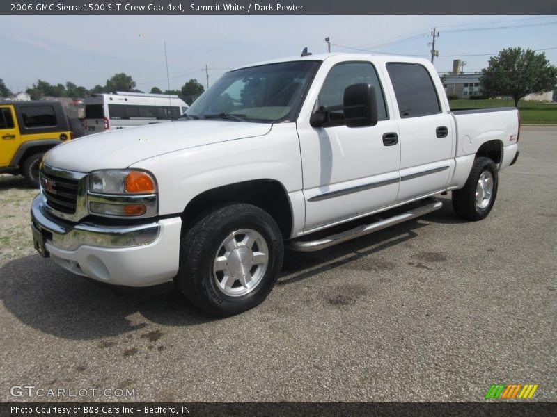 Summit White / Dark Pewter 2006 GMC Sierra 1500 SLT Crew Cab 4x4