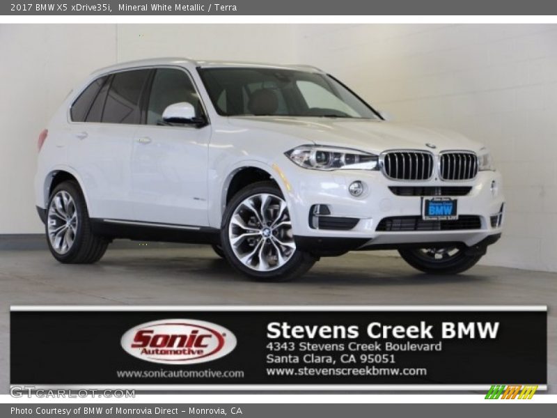 Mineral White Metallic / Terra 2017 BMW X5 xDrive35i