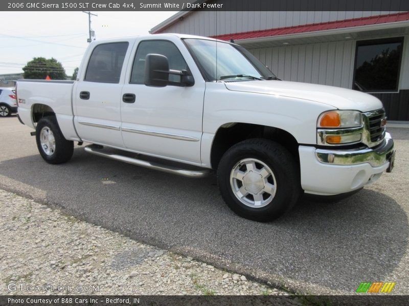 Summit White / Dark Pewter 2006 GMC Sierra 1500 SLT Crew Cab 4x4