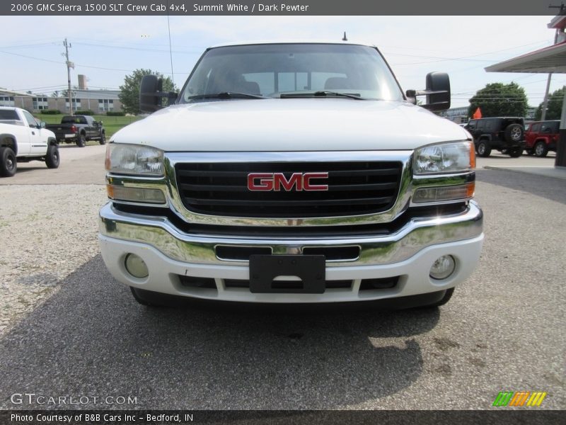 Summit White / Dark Pewter 2006 GMC Sierra 1500 SLT Crew Cab 4x4