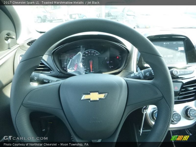 Toasted Marshmallow Metallic / Jet Black 2017 Chevrolet Spark LS