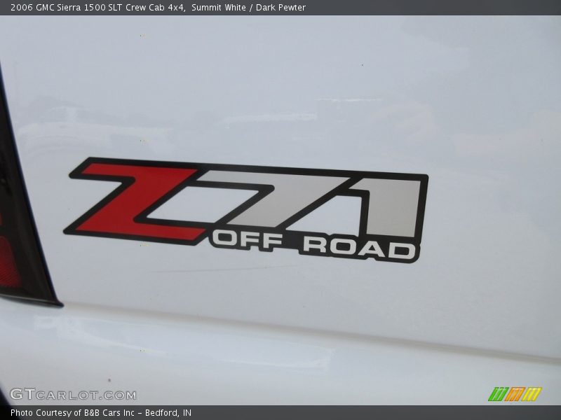 Summit White / Dark Pewter 2006 GMC Sierra 1500 SLT Crew Cab 4x4