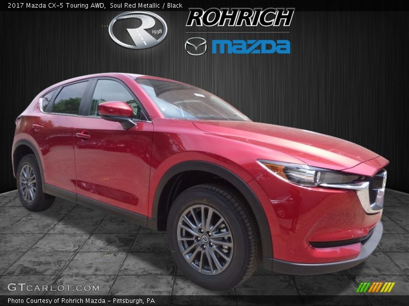 Soul Red Metallic / Black 2017 Mazda CX-5 Touring AWD