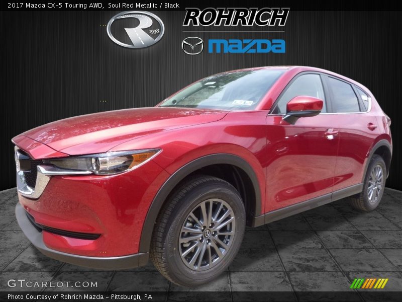 Soul Red Metallic / Black 2017 Mazda CX-5 Touring AWD