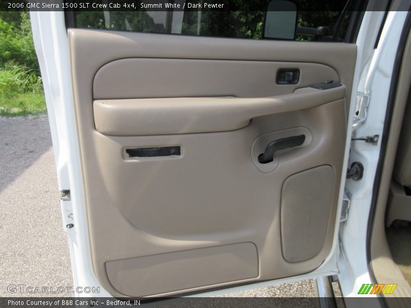 Summit White / Dark Pewter 2006 GMC Sierra 1500 SLT Crew Cab 4x4
