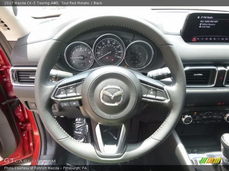 Soul Red Metallic / Black 2017 Mazda CX-5 Touring AWD