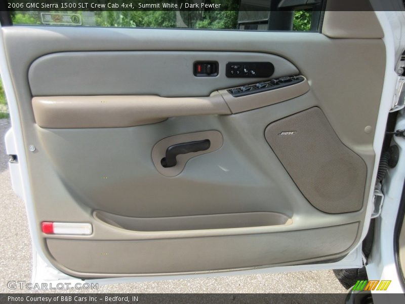 Summit White / Dark Pewter 2006 GMC Sierra 1500 SLT Crew Cab 4x4