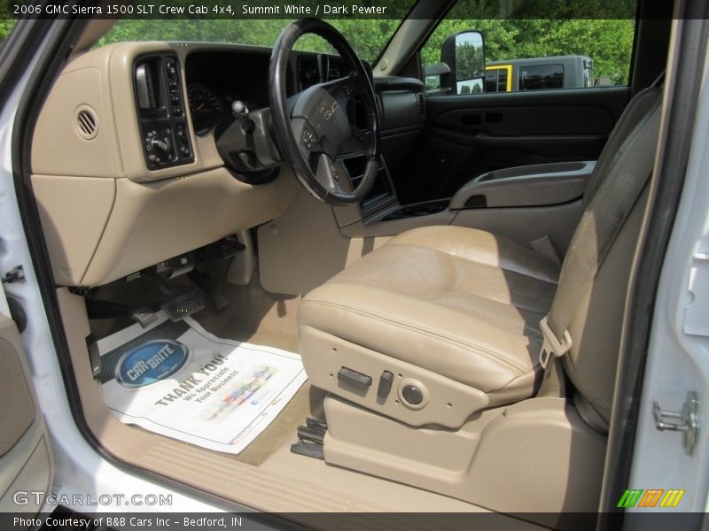 Summit White / Dark Pewter 2006 GMC Sierra 1500 SLT Crew Cab 4x4