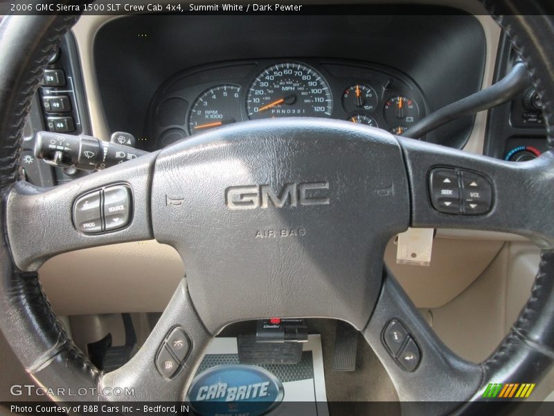 Summit White / Dark Pewter 2006 GMC Sierra 1500 SLT Crew Cab 4x4