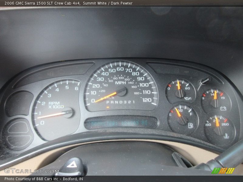 Summit White / Dark Pewter 2006 GMC Sierra 1500 SLT Crew Cab 4x4