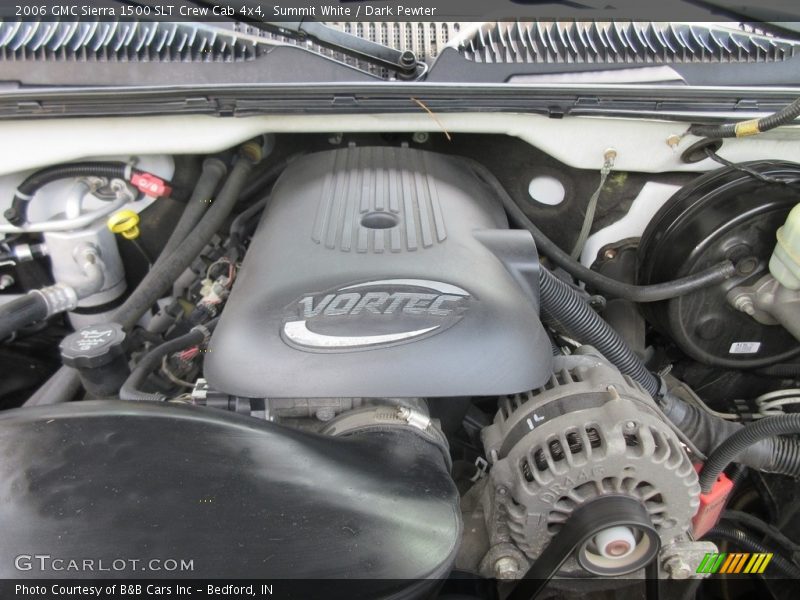 Summit White / Dark Pewter 2006 GMC Sierra 1500 SLT Crew Cab 4x4