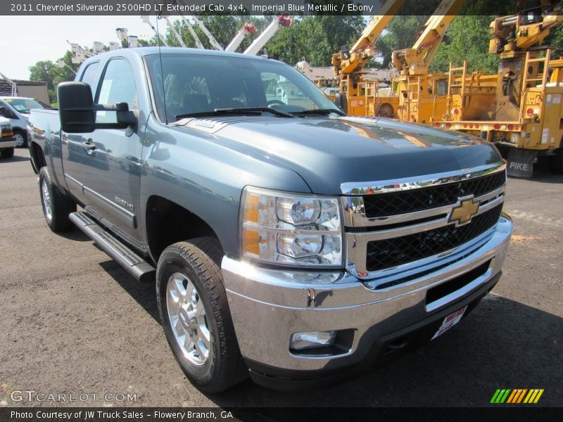 Imperial Blue Metallic / Ebony 2011 Chevrolet Silverado 2500HD LT Extended Cab 4x4