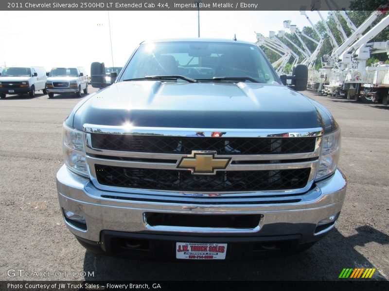 Imperial Blue Metallic / Ebony 2011 Chevrolet Silverado 2500HD LT Extended Cab 4x4