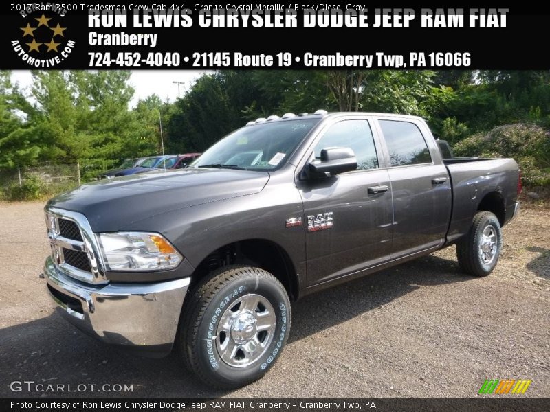 Granite Crystal Metallic / Black/Diesel Gray 2017 Ram 3500 Tradesman Crew Cab 4x4