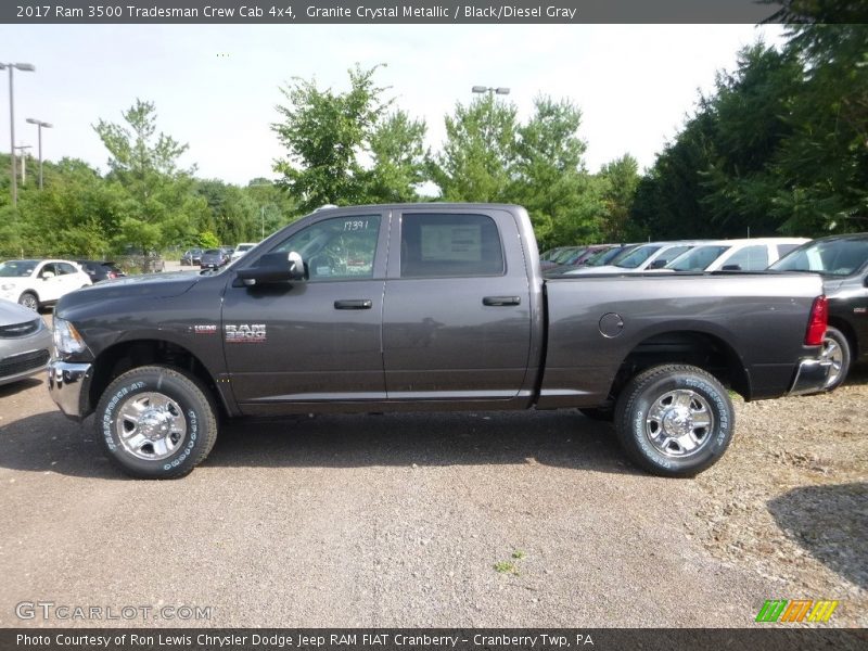 Granite Crystal Metallic / Black/Diesel Gray 2017 Ram 3500 Tradesman Crew Cab 4x4