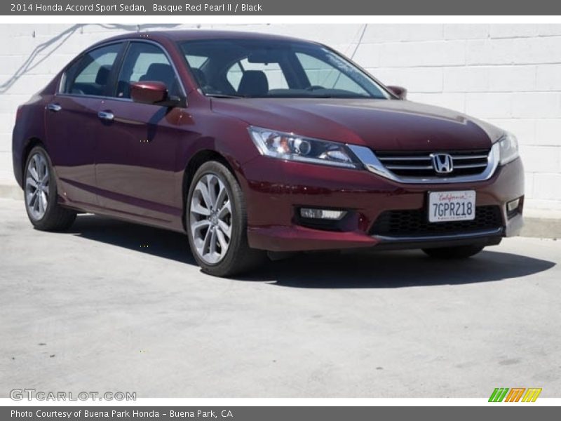 Basque Red Pearl II / Black 2014 Honda Accord Sport Sedan