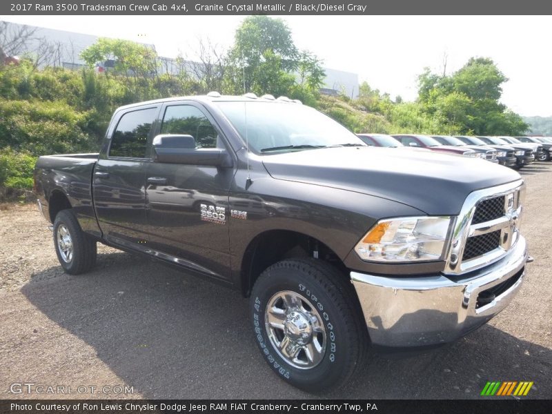 Granite Crystal Metallic / Black/Diesel Gray 2017 Ram 3500 Tradesman Crew Cab 4x4