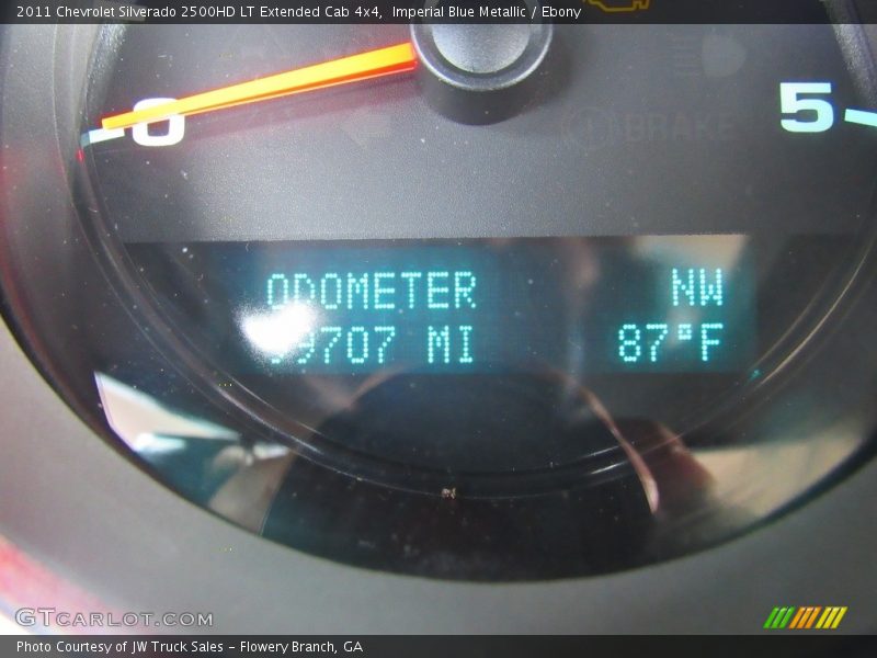 Imperial Blue Metallic / Ebony 2011 Chevrolet Silverado 2500HD LT Extended Cab 4x4