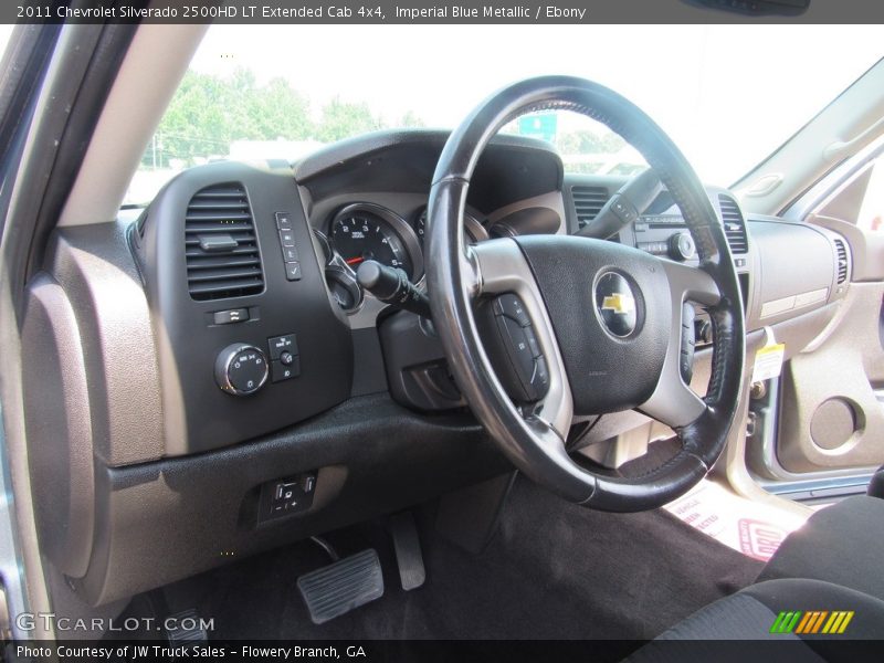 Imperial Blue Metallic / Ebony 2011 Chevrolet Silverado 2500HD LT Extended Cab 4x4