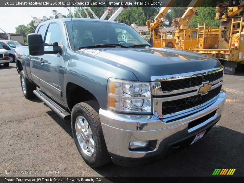 Imperial Blue Metallic / Ebony 2011 Chevrolet Silverado 2500HD LT Extended Cab 4x4