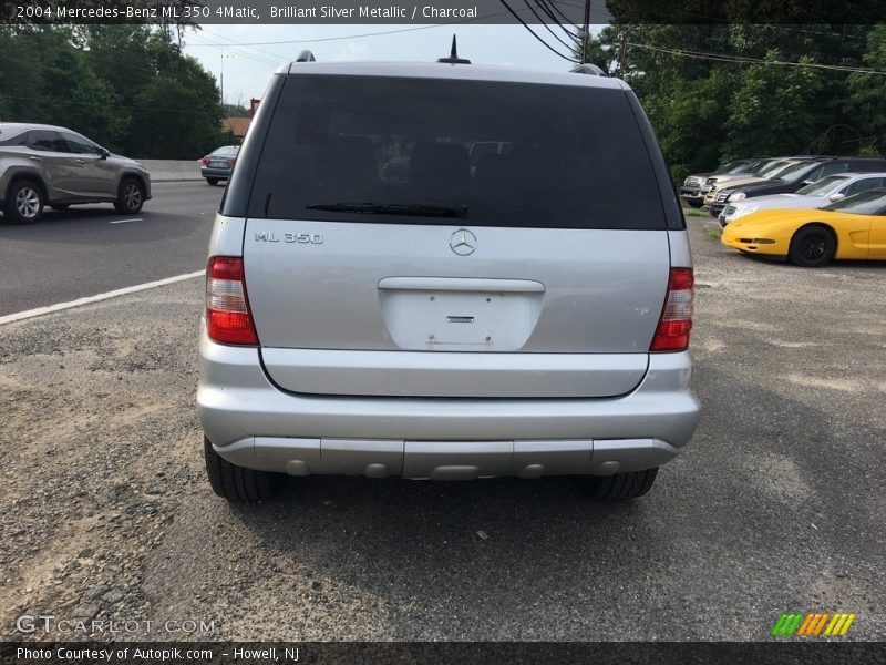 Brilliant Silver Metallic / Charcoal 2004 Mercedes-Benz ML 350 4Matic