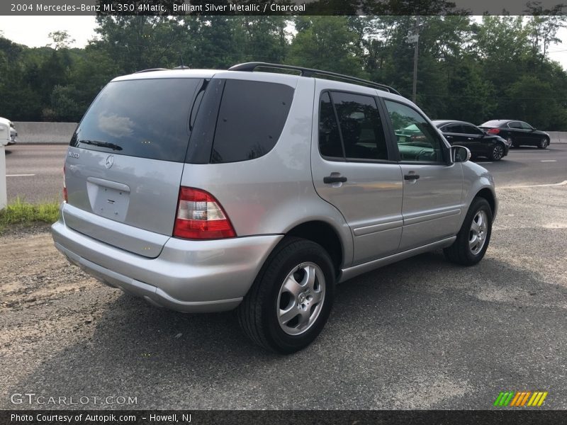 Brilliant Silver Metallic / Charcoal 2004 Mercedes-Benz ML 350 4Matic
