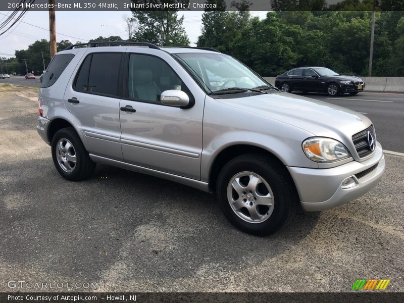 Brilliant Silver Metallic / Charcoal 2004 Mercedes-Benz ML 350 4Matic