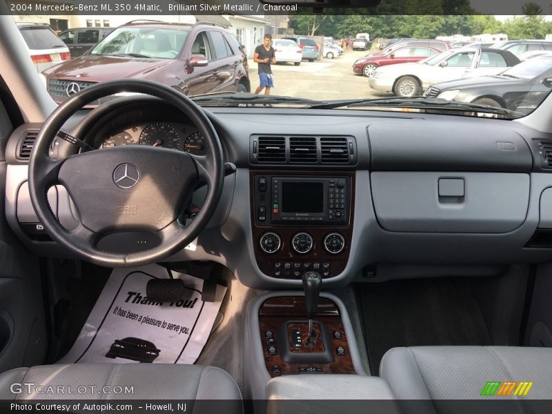 Brilliant Silver Metallic / Charcoal 2004 Mercedes-Benz ML 350 4Matic
