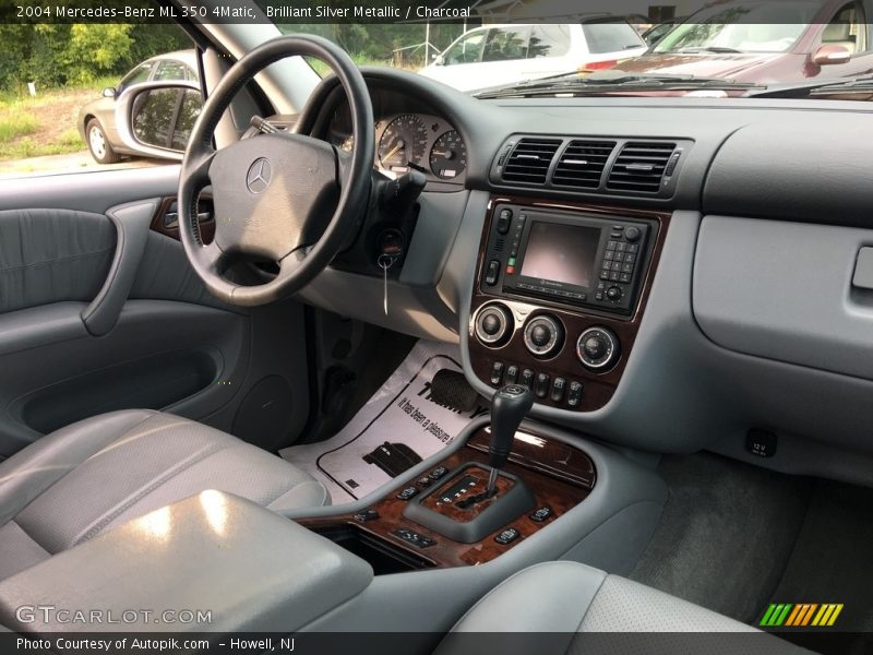 Brilliant Silver Metallic / Charcoal 2004 Mercedes-Benz ML 350 4Matic